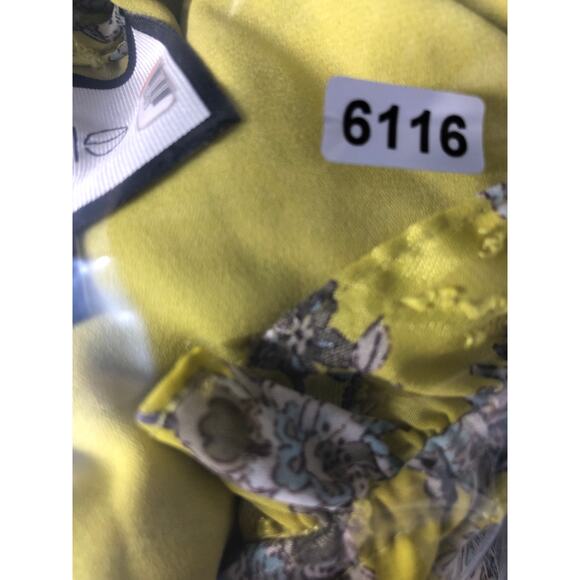 Alexis Auja Dress Floral Print Long Sleeve Ruffle Tiered Midi Cottage Yellow XL - Picture 8 of 8